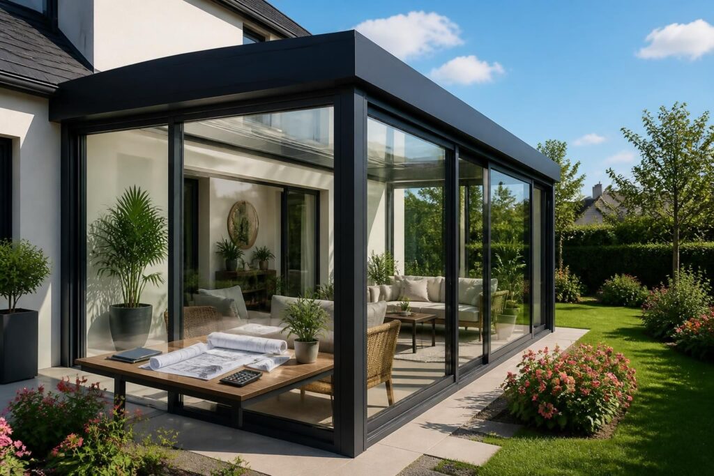 Construire une véranda ou une extension vitrée : règles et prix