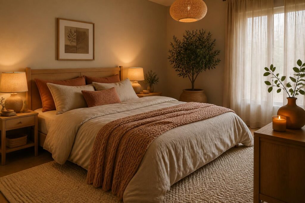 découvrez comment créer une chambre cocooning en choisissant les bonnes matières, couleurs apaisantes et une lumière douce pour une ambiance chaleureuse et confortable.