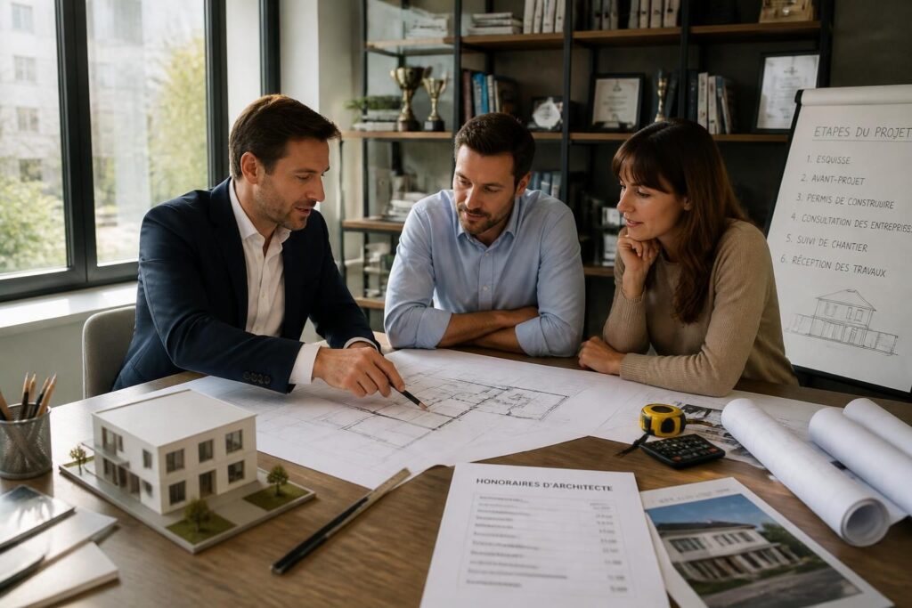découvrez le rôle de l'architecte, ses honoraires et les étapes clés pour faire construire votre maison avec un professionnel qualifié.