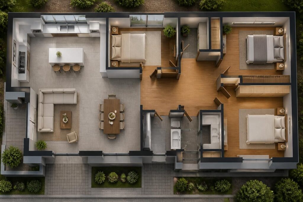 découvrez comment créer un plan de maison fonctionnel en respectant les règles de circulation pour optimiser l'espace et le confort de votre habitation.