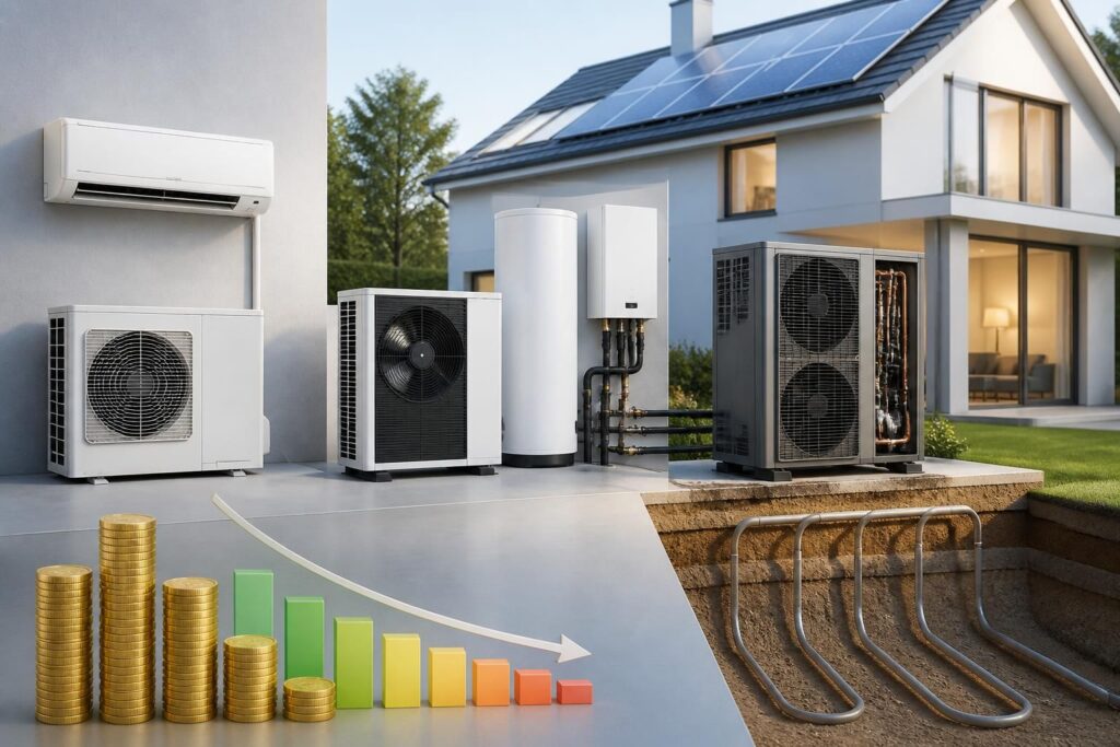 découvrez les différents types de pompes à chaleur, leurs prix et les économies réelles que vous pouvez réaliser sur votre consommation d'énergie.