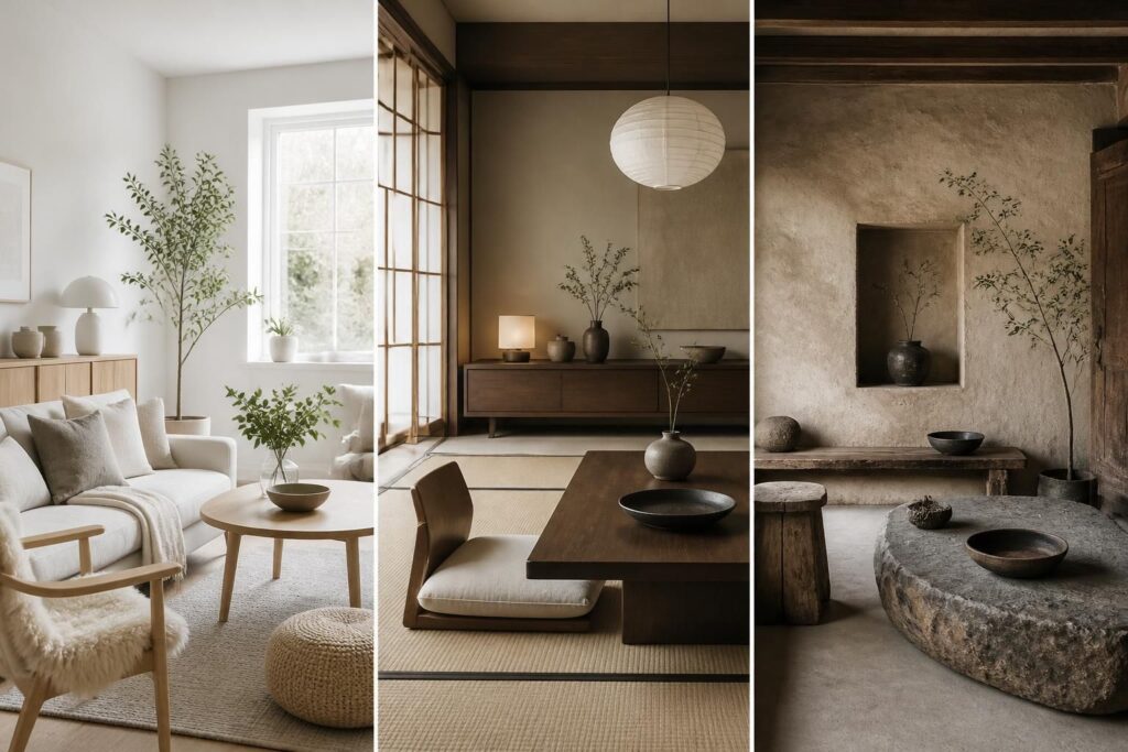 découvrez les différences entre le style scandinave, le japandi et le wabi-sabi, trois tendances de décoration d'intérieur qui allient élégance, simplicité et harmonie.