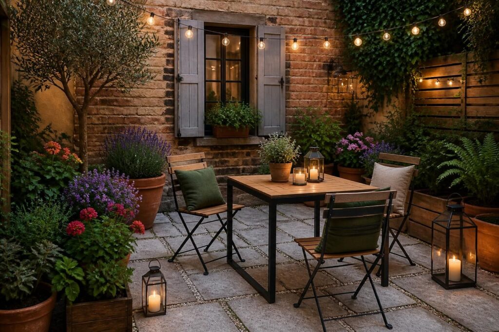 Aménager une petite cour ou un jardin de ville : sol, végétal, mobilier