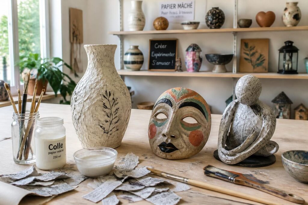 découvrez des techniques simples et créatives de papier mâché, accompagnées d'idées déco originales adaptées à tous les niveaux, pour donner vie à vos projets artistiques.