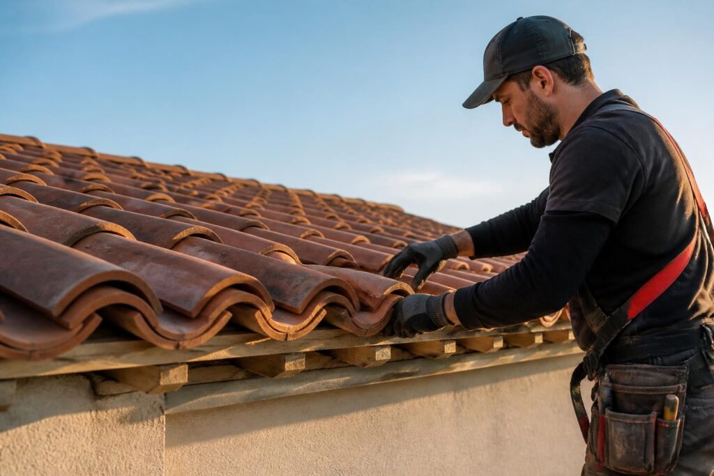 découvrez nos services d'installation et d'entretien des rives de toiture en tuile canal pour assurer une étanchéité optimale et protéger durablement votre maison.