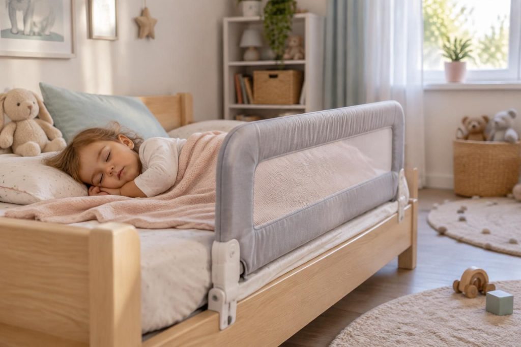 choisissez une barrière de lit enfant adaptée pour accompagner les nuits des tout-petits et allier sécurité, confort et tranquillité d’esprit.