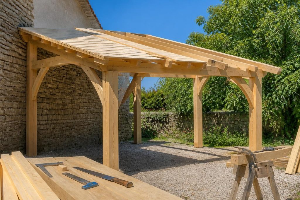 découvrez nos conseils experts pour la conception et la construction de charpentes bois pour appentis, alliant solidité et esthétisme.